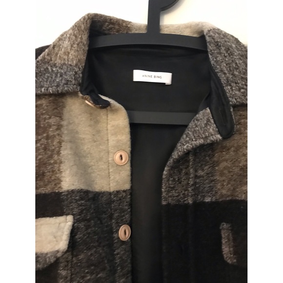 *SOLD*😍Anine Bing Bobbi Flannel Jacket - Picture 3 of 4